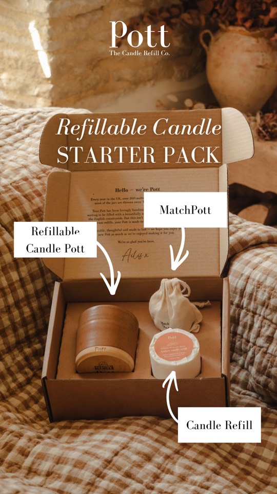 Refillable Candle Starter Pack