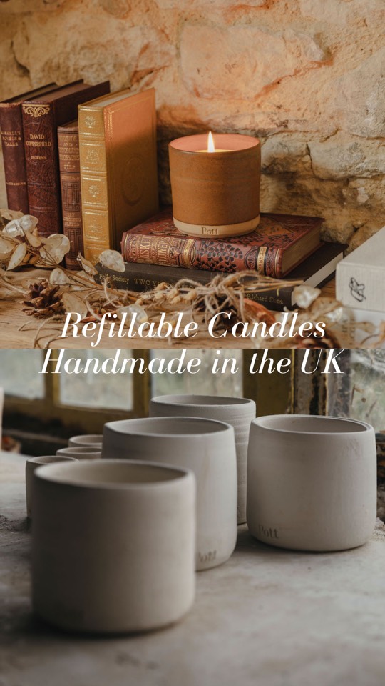Refillable Candles Handmade in the UK